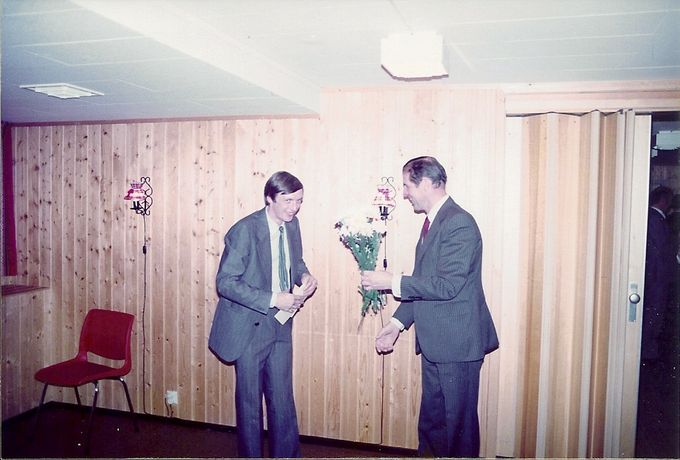 Trond Arne Wilhelmsen og Rolf Hansen i 1980.